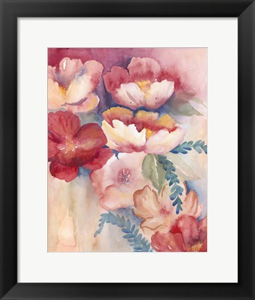 Framed Cerise Tide II Print