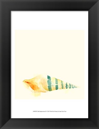 Framed Tidal Impressions II Print