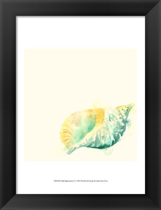 Framed Tidal Impressions V Print