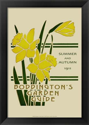 Framed Boddington&#39;s Garden Guide I Print