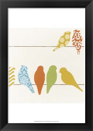 Framed Patterned Perch III Print