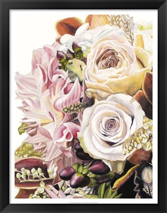 Framed Spring Floral Bouquet I Print