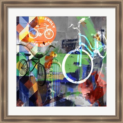 Framed Lakewood Bikes - Dallas Print