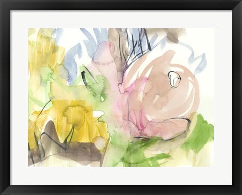 Framed Whimsy in The Garden I Print