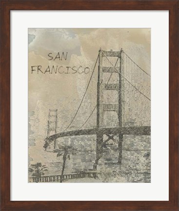 Framed Remembering San Francisco Print