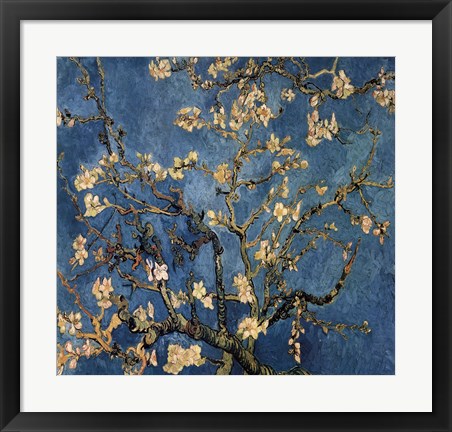 Framed Blossoming Almond Tree, Saint-Remy, c.1890 Detail Print