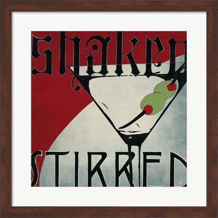 Framed Shaken Stirred Print