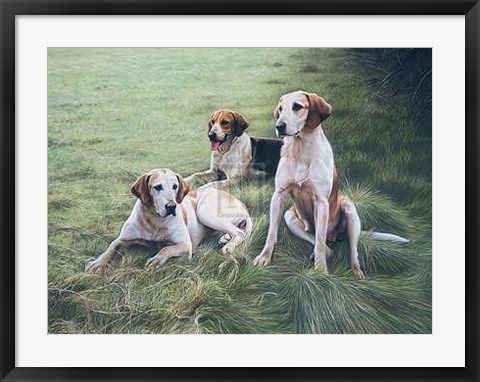 Framed Gary Stinton - Duke of Beaufort&#39;s Hounds [Ed 9] 29x23 Print Print