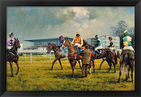 Framed Graham Isom - Sandown Racecourse [Ed 350] 23x17 Print Print