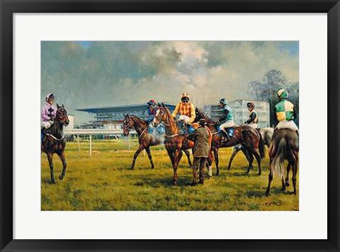 Framed Graham Isom - Sandown Racecourse [Ed 350] 23x17 Print Print