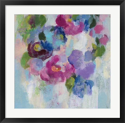 Framed Pink and Blue II Print