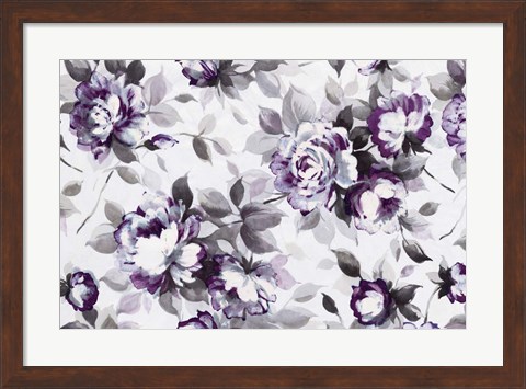 Framed Scent of Roses Plum Print