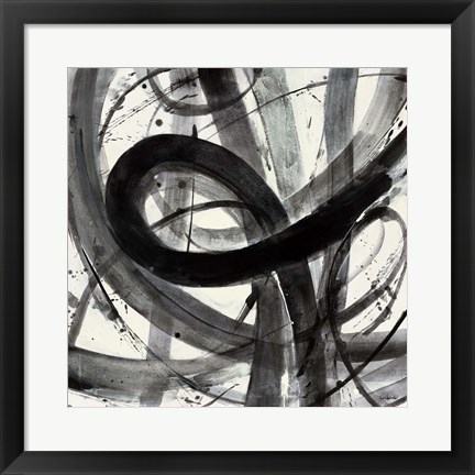 Framed Roller Coaster I on White Print