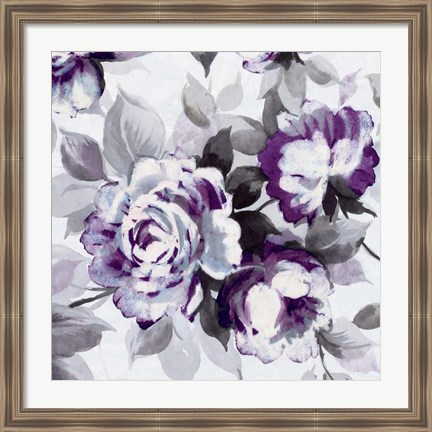 Framed Scent of Roses Plum III Print