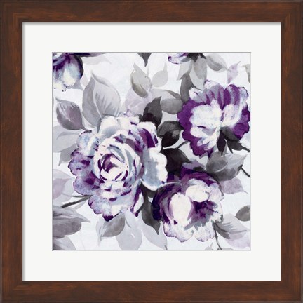 Framed Scent of Roses Plum III Print