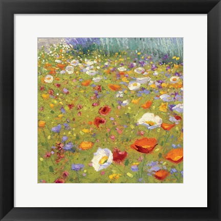 Framed Champ de Fleur II Print