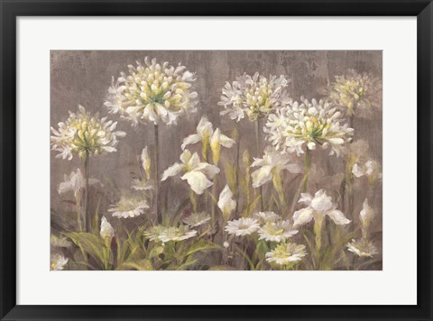 Framed Spring Blossoms Neutral Print