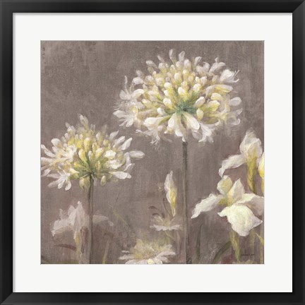 Framed Spring Blossoms Neutral III Print