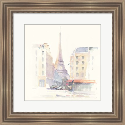 Framed Paris Morning Square Print