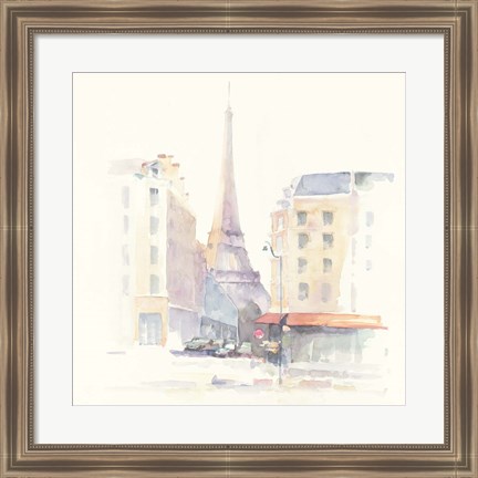 Framed Paris Morning Square Print