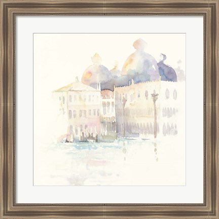 Framed Venice Evening Square Print