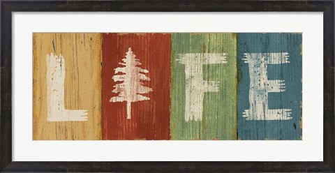 Framed Lake Lodge VI Print
