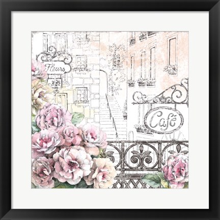 Framed Paris Roses I Print