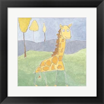 Framed Quinn&#39;s Giraffe Print