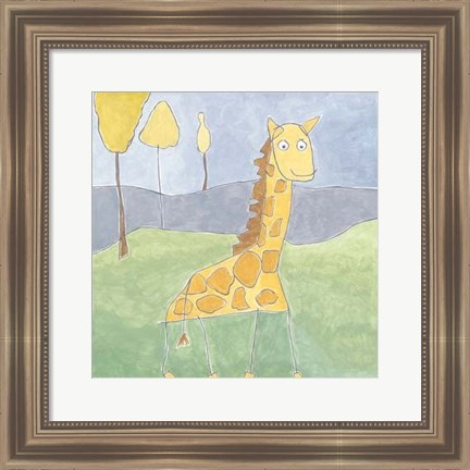Framed Quinn&#39;s Giraffe Print
