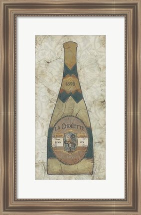 Framed Vintage Champagne II Print