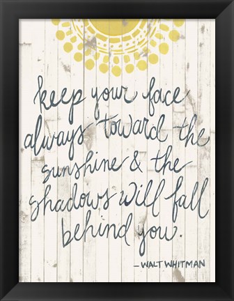 Framed Sun Quote III Print