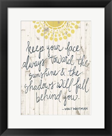 Framed Sun Quote III Print