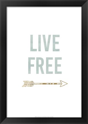 Framed Golden Quote VIII Print