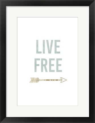 Framed Golden Quote VIII Print