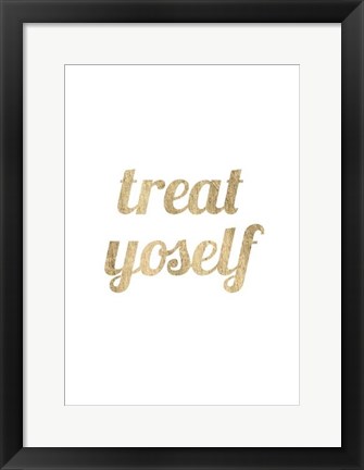 Framed Golden Quote IX Print