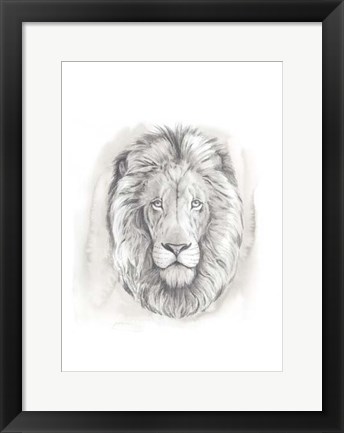 Framed Big Cat Study III Print