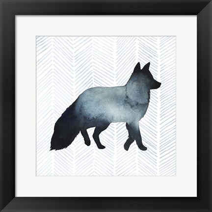 Framed Animal Silhouettes II Print