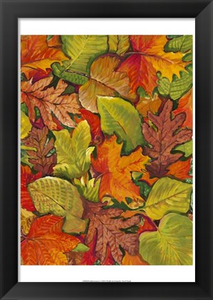 Framed Fallen Leaves I Print