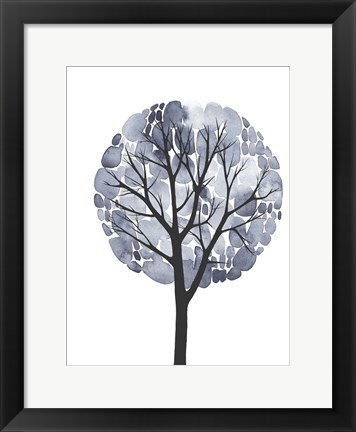 Framed Midnight Elm II Print