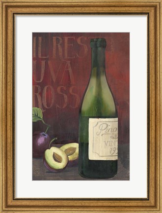 Framed Wine Still Life II Print