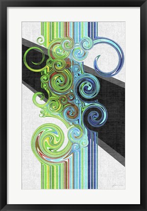 Framed Twirl I Print