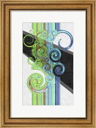 Framed Twirl I Print