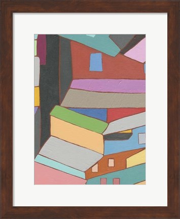 Framed Rooftops in Color VI Print