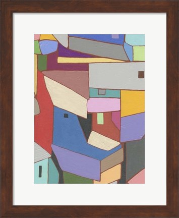 Framed Rooftops in Color X Print