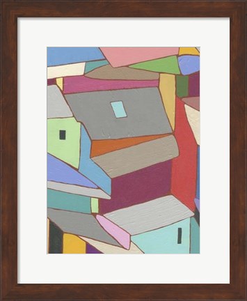 Framed Rooftops in Color XI Print