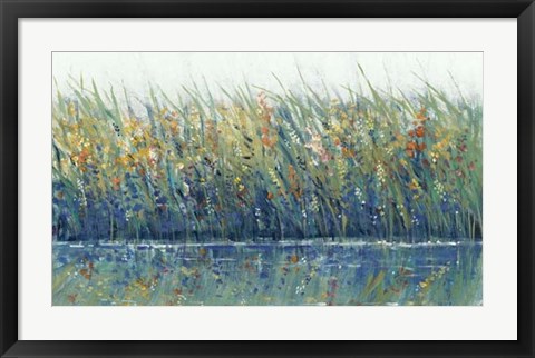 Framed Wildflower Reflection I Print