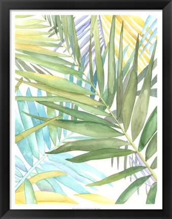 Framed Tropical Pattern II Print