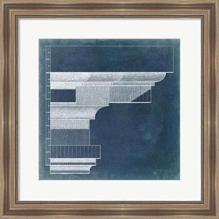 Framed Capital Blueprint VI Print