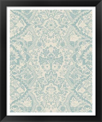 Framed Baroque Tapestry in Spa I Print