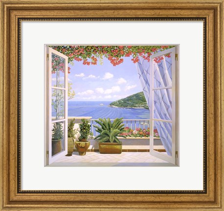 Framed Finestra sul Mare Print